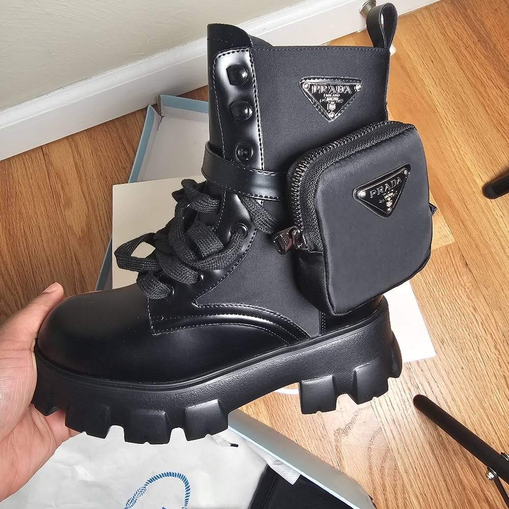 PRADA COMBAT BOOTS
